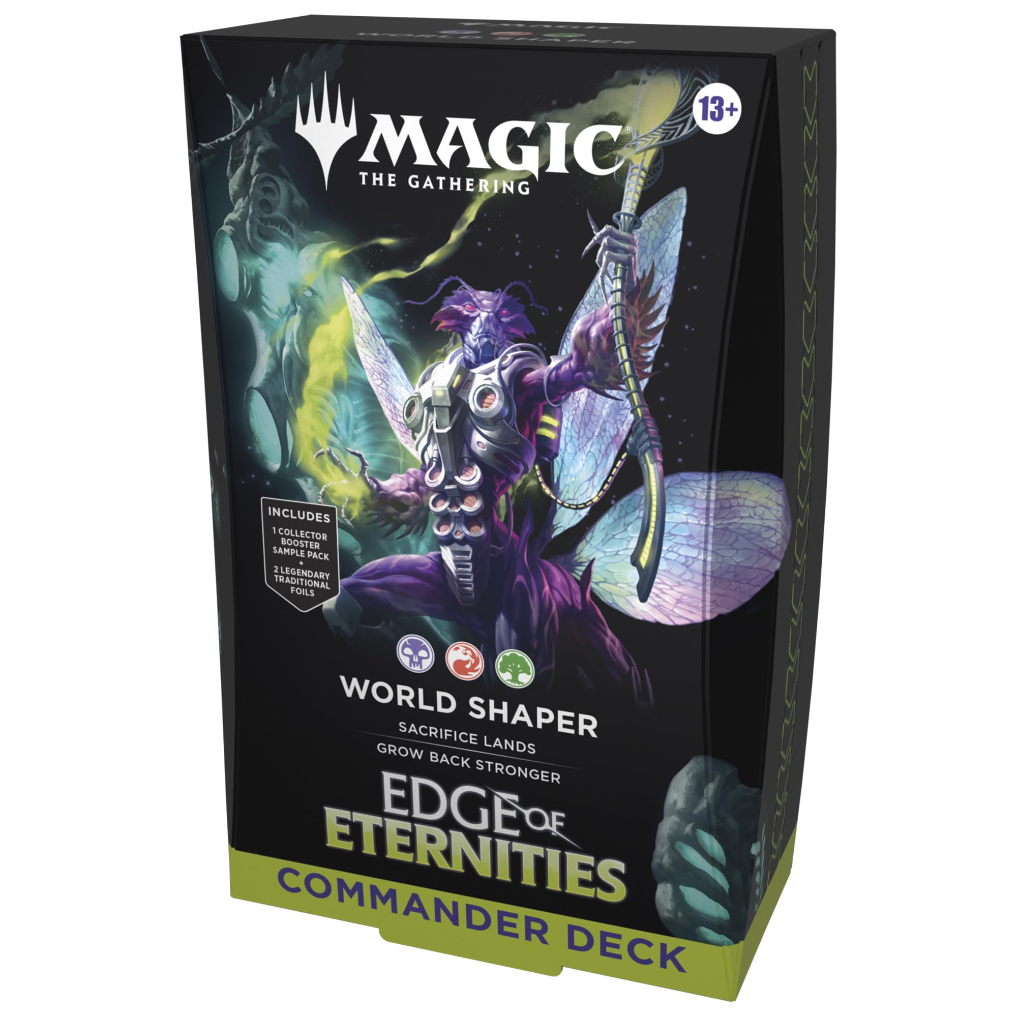 Magic: The Gathering World Shaper deck cover enhances dramatic multiplayer play.