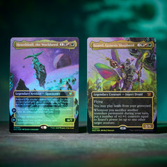 Magic: The Gathering World Shaper punchout counters organize quick setup.