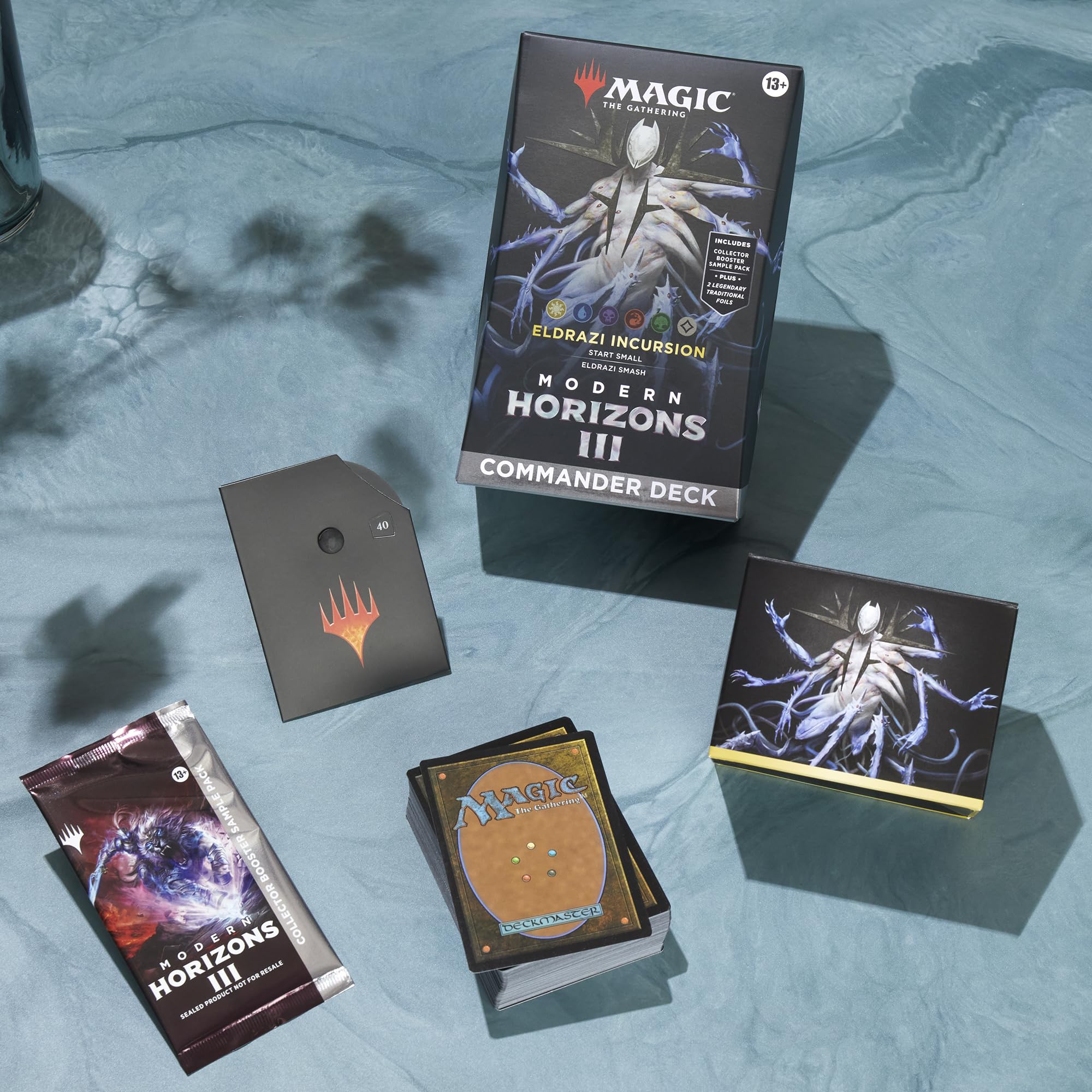 Magic: The Gathering Eldrazi Incursion Collector Booster sample pack close-up showcases rare cards