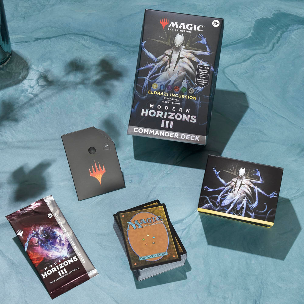 Magic: The Gathering Eldrazi Incursion Collector Booster sample pack close-up showcases rare cards