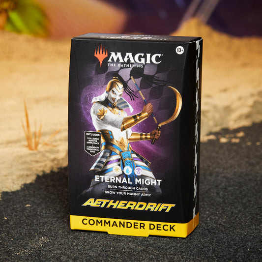 Magic: The Gathering Eternal Might foil borderless commanders, premium cards to showcase.