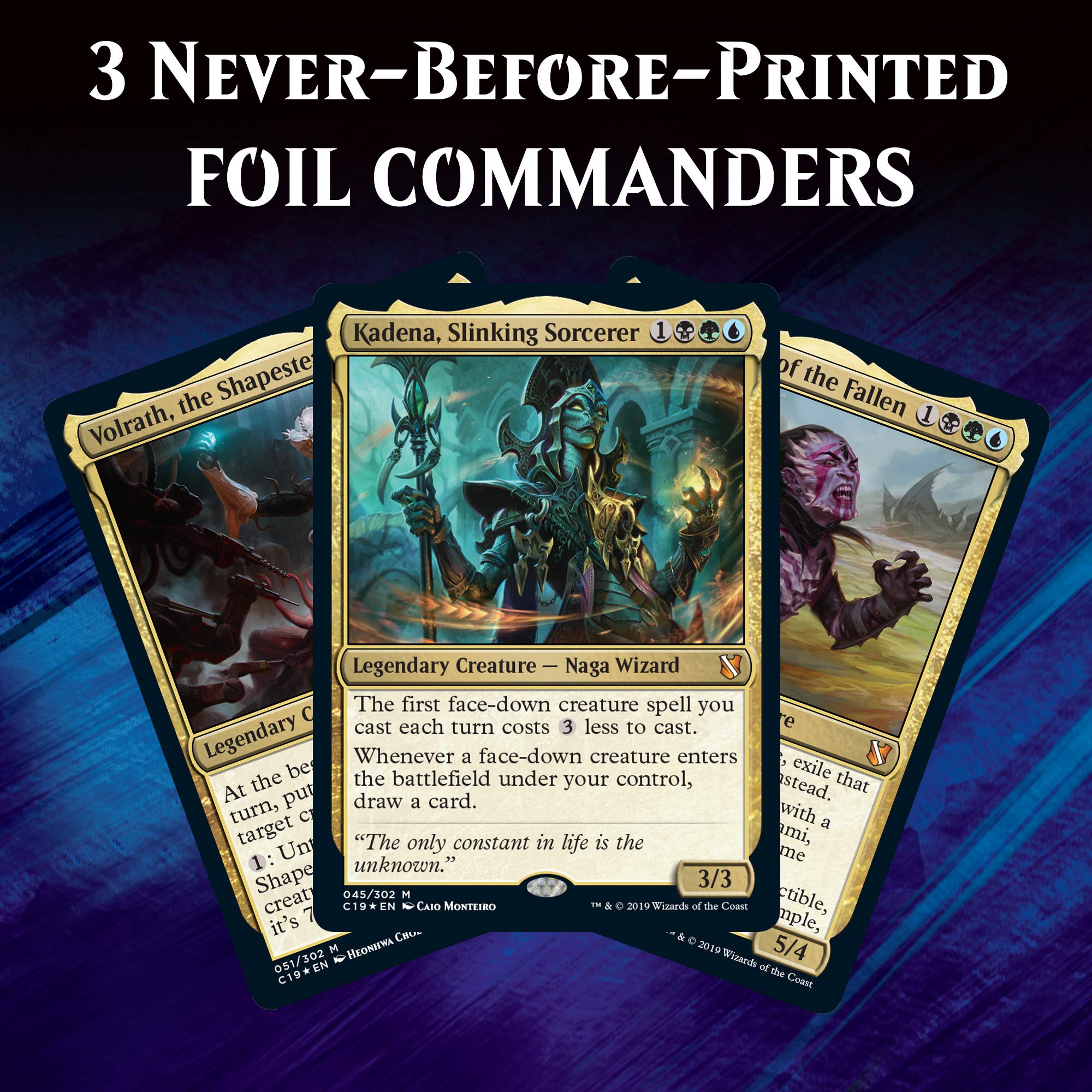 Artwork of Faceless Menace deck illustrating deceptive multiplayer strategy.
