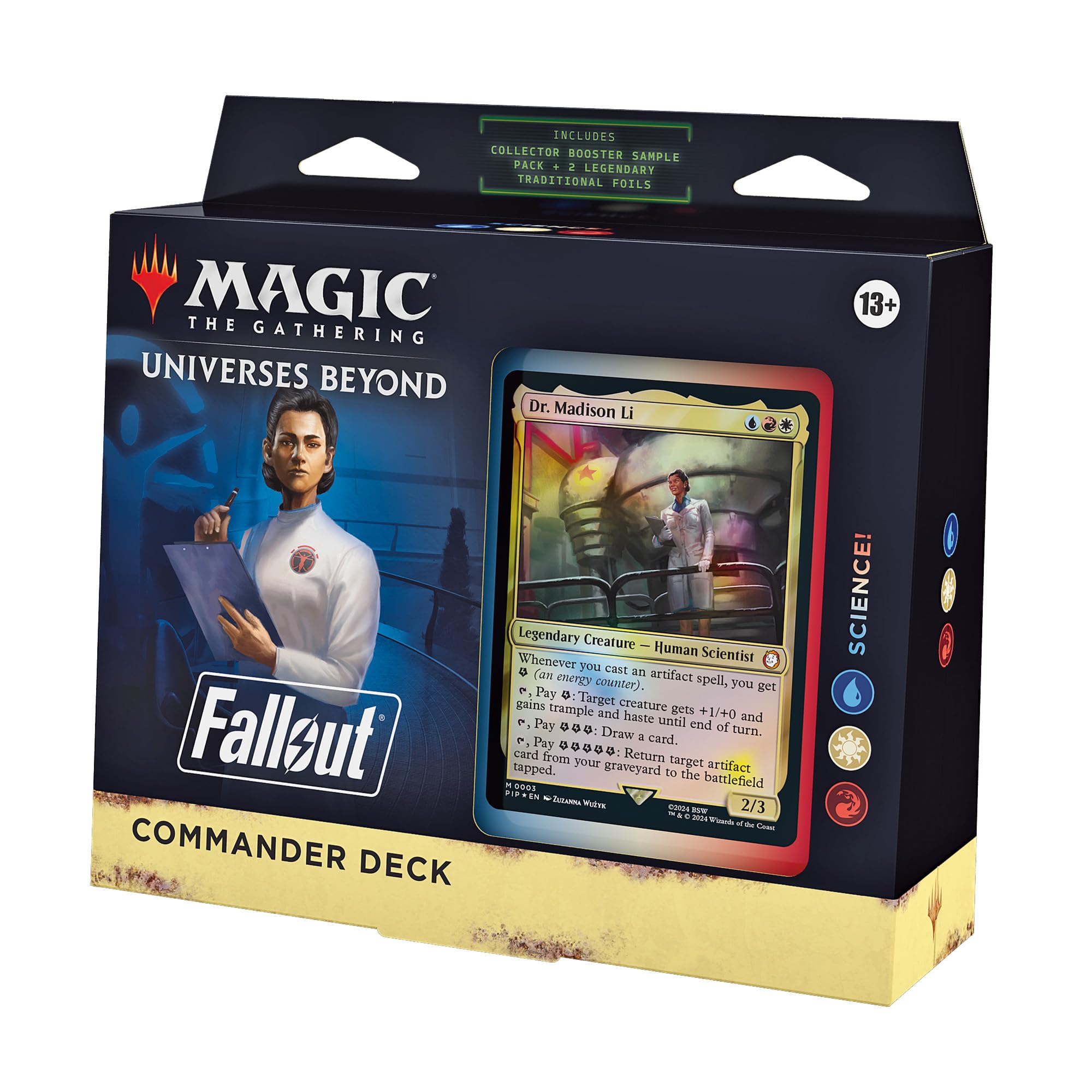 Magic: The Gathering Fallout Science deck front foil highlighting new characters for action