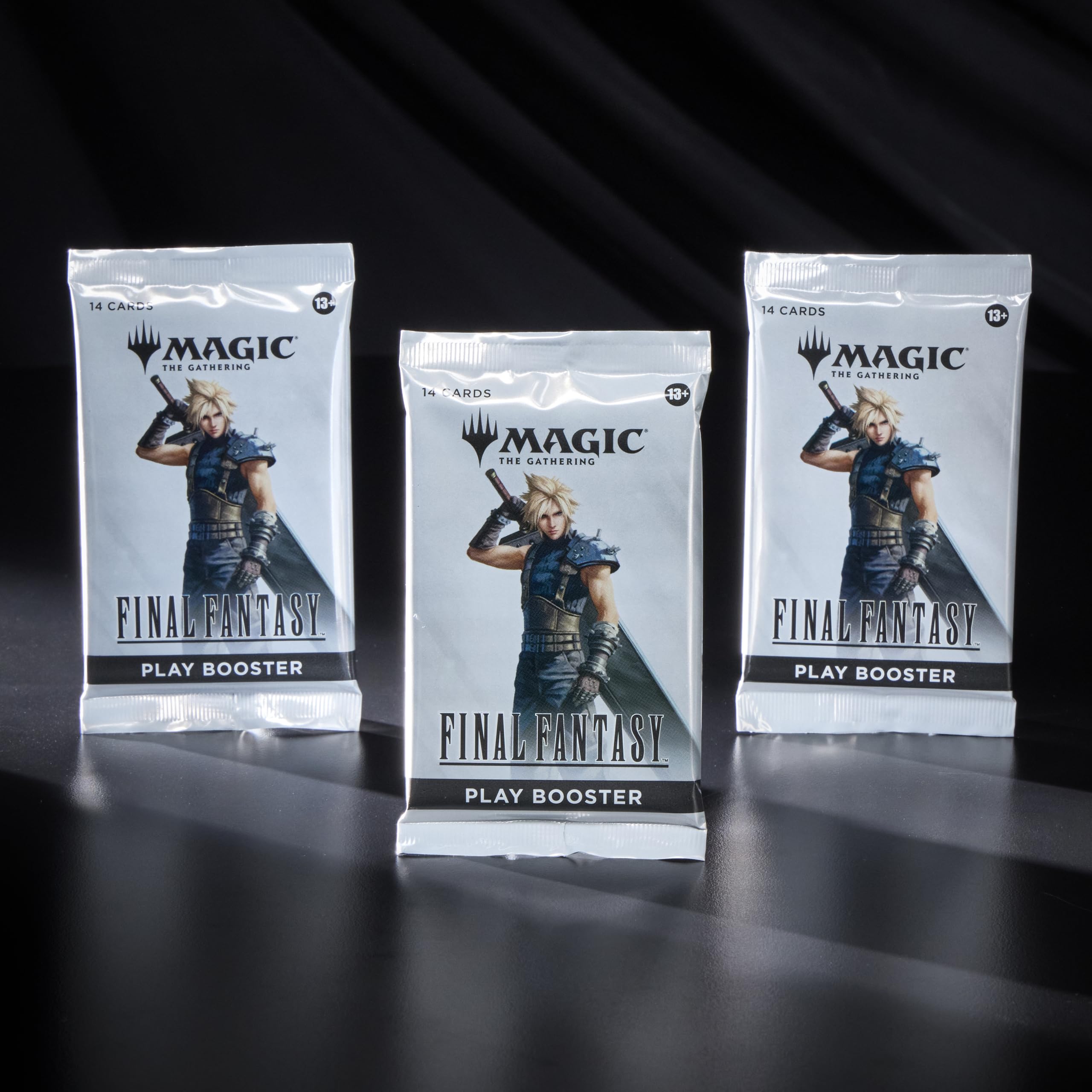 32 full-art lands from the Final Fantasy MTG bundle, 16 foil and 16 nonfoil.