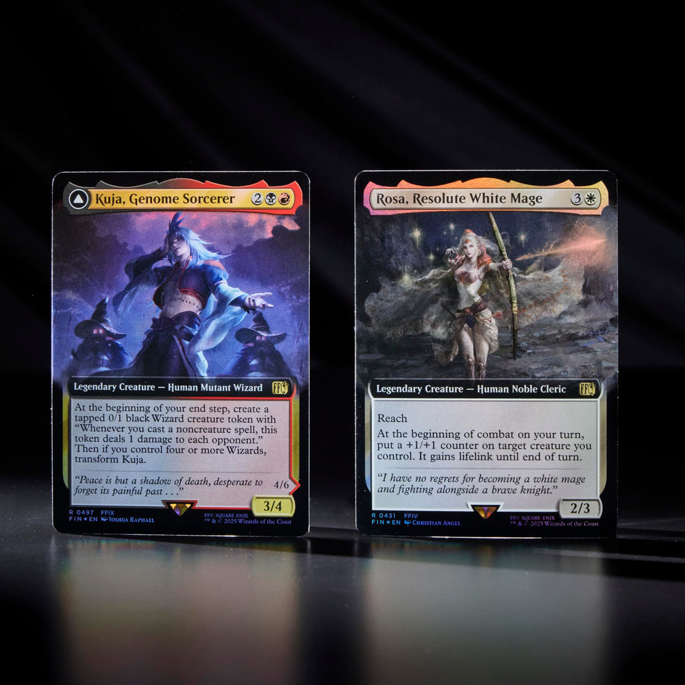 Oversized Final Fantasy spindown life counter included in the MTG bundle.