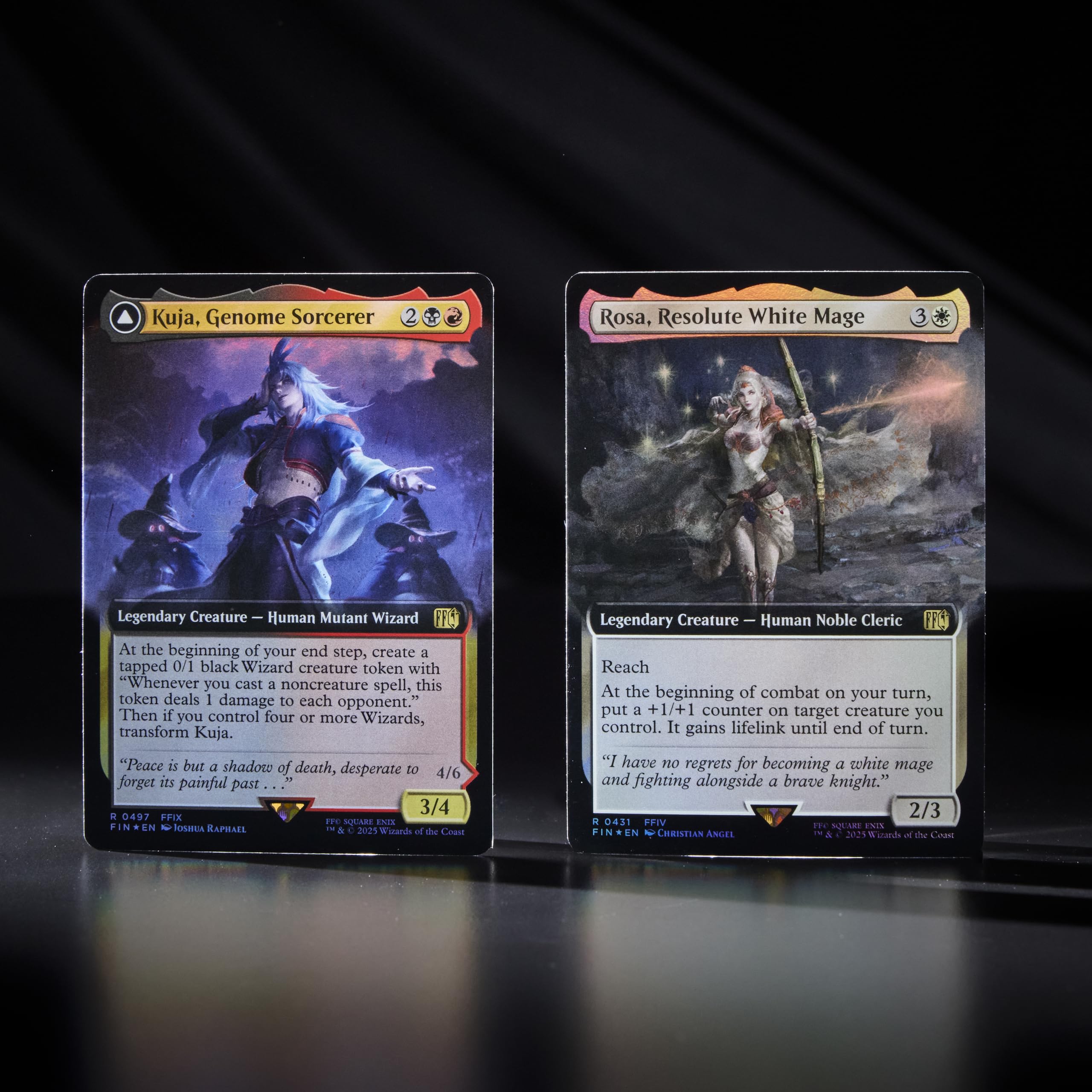 Oversized Final Fantasy spindown life counter included in the MTG bundle.