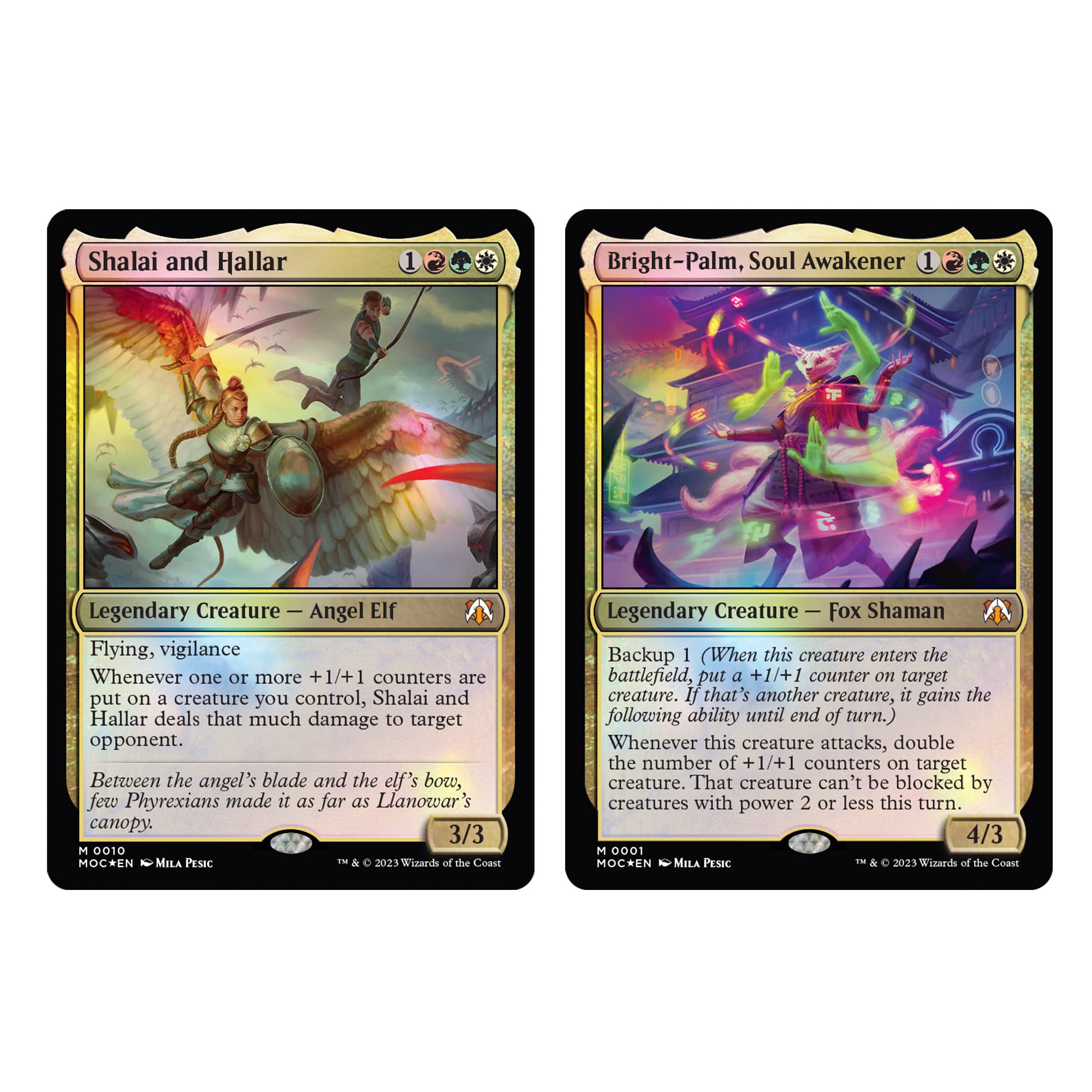 Magic: The Gathering Foil-Etched Display Commander highlights unique border art.