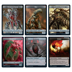Magic: The Gathering Growing Threat double-sided tokens ready for combat effects