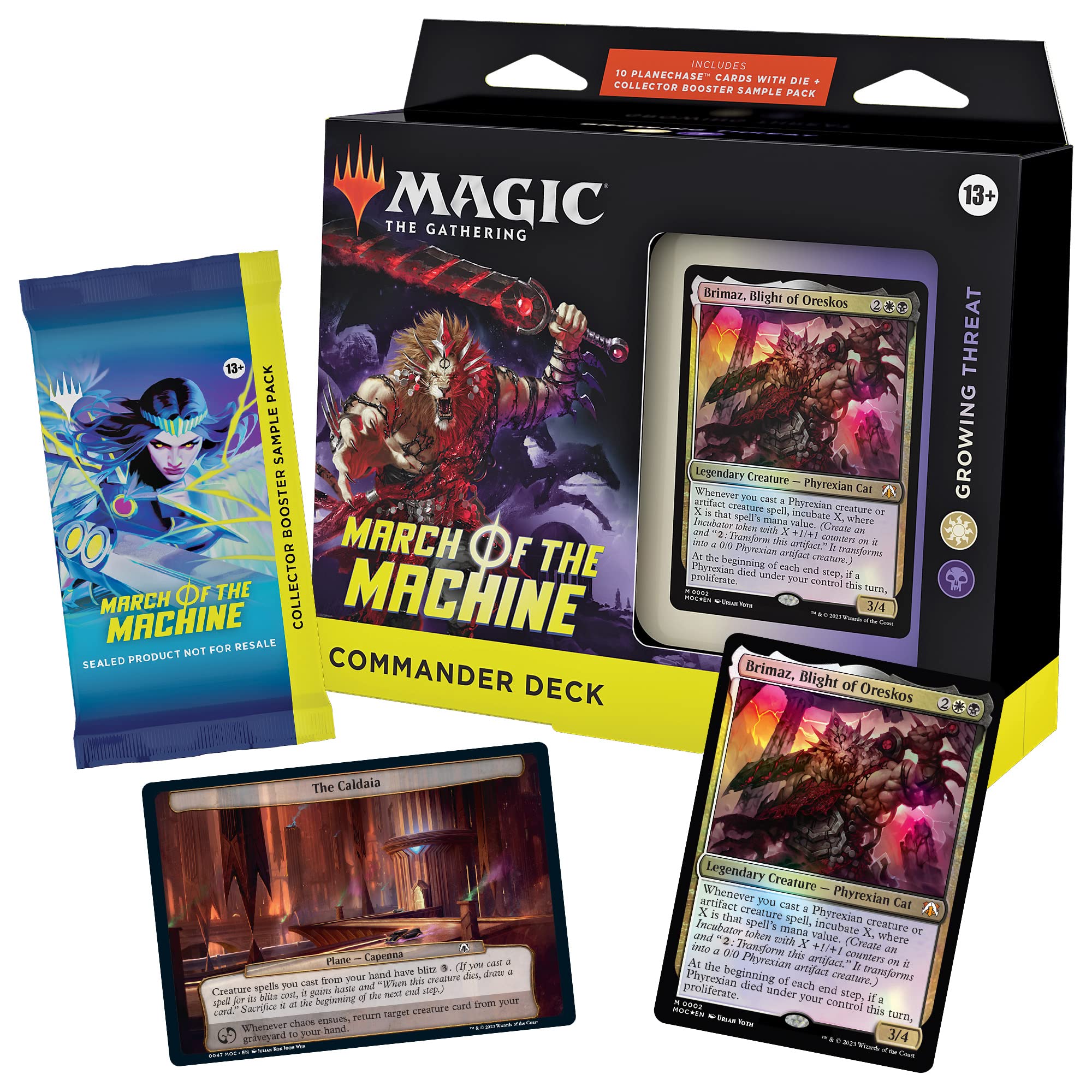 Magic: The Gathering Growing Threat planar die and Planechase cards for dynamic play