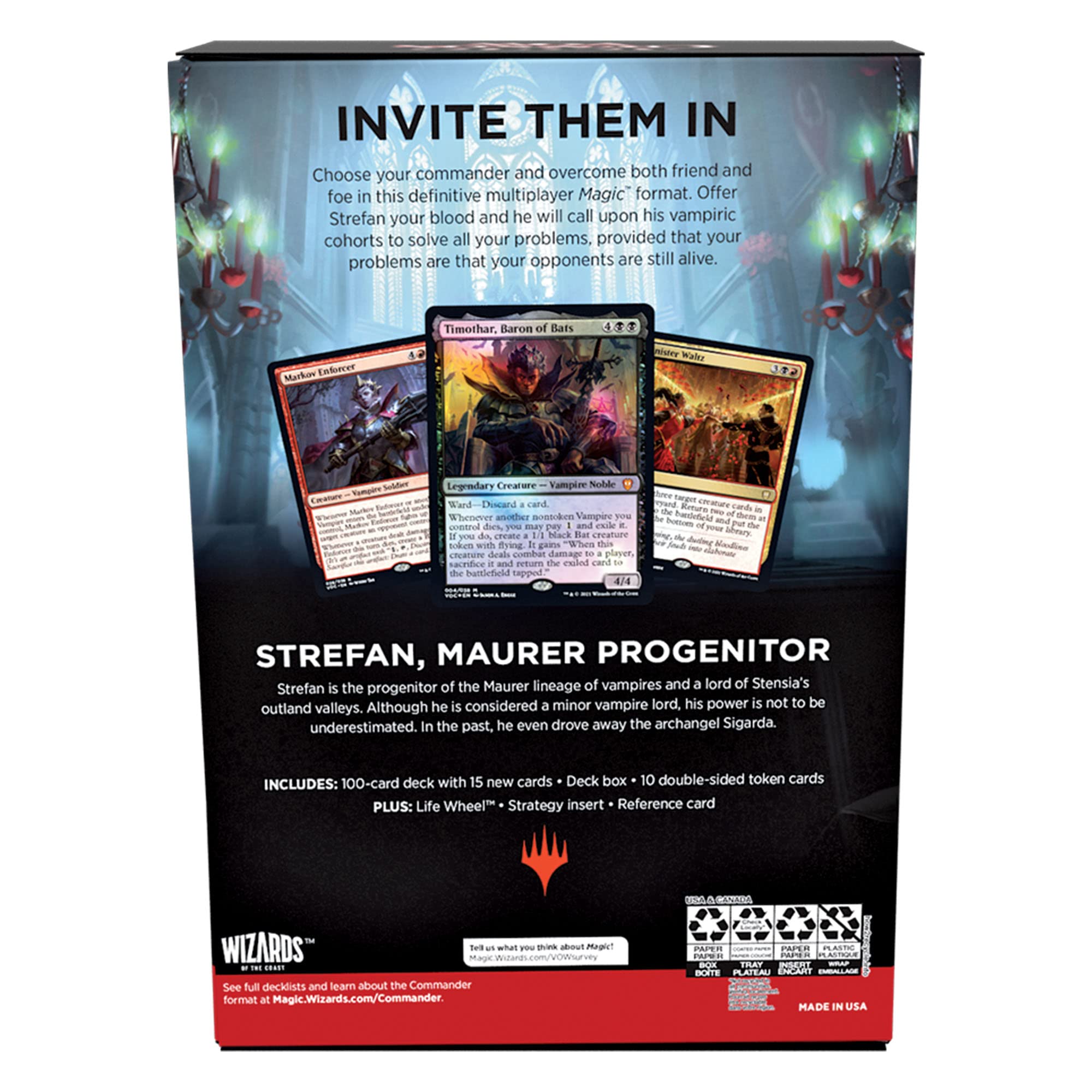 Magic: The Gathering Vampiric Bloodline theme highlights Blood tokens in play.
