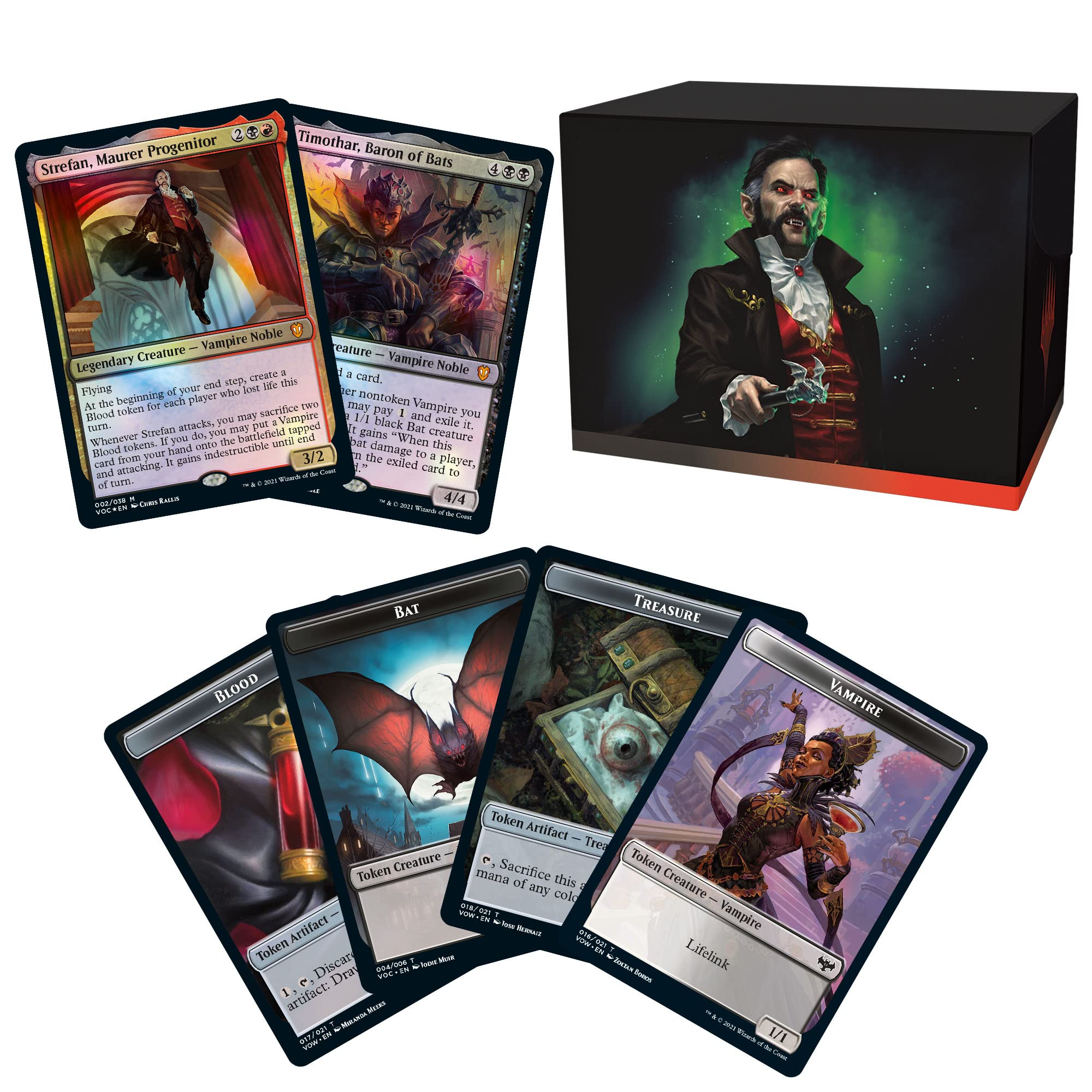 Magic: The Gathering Vampiric Bloodline Display Commander centerpiece with collectible appeal.