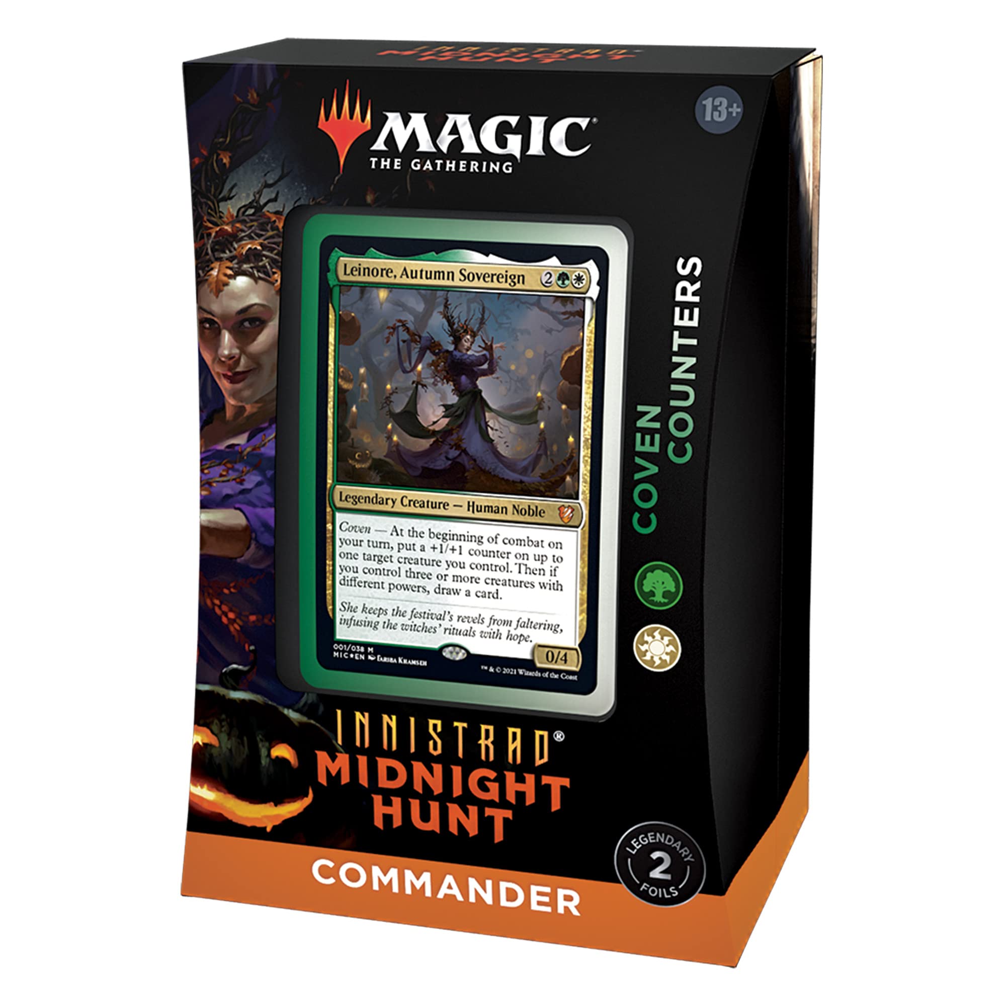 Magic: The Gathering Coven Counters deck counters included for quick reference