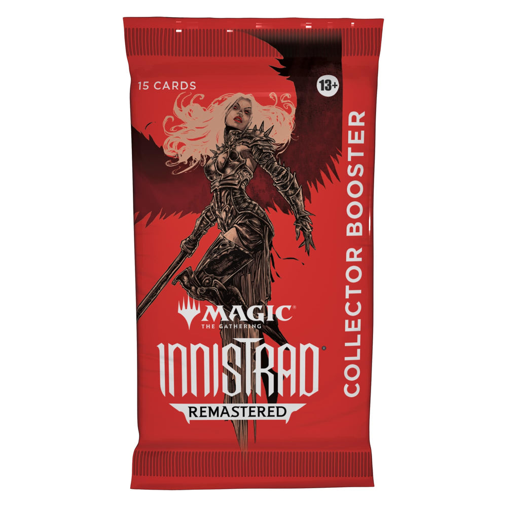 Magic: The Gathering Innistrad Remastered Collector Booster pack art highlighting rare possibilities for collectors