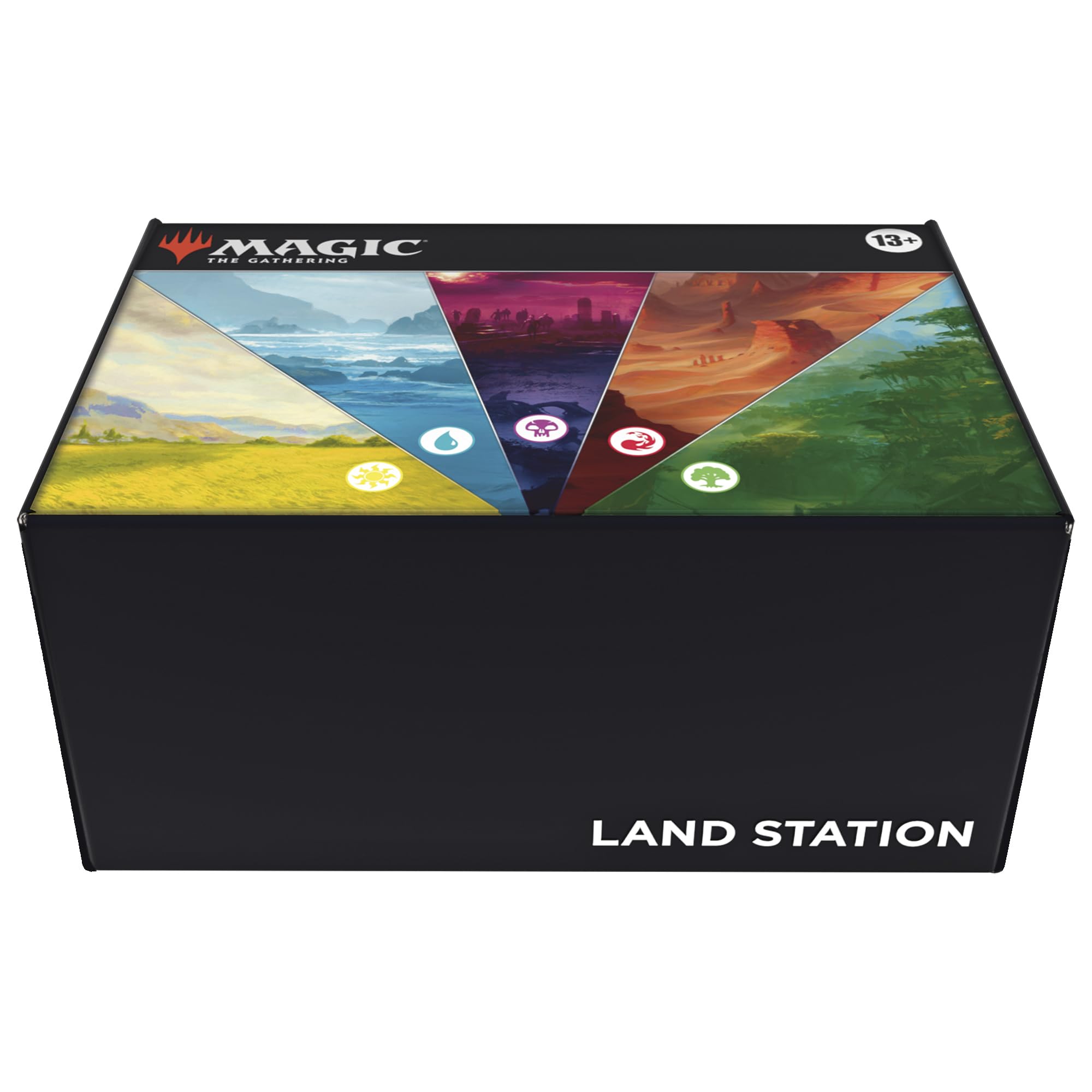 Magic: The Gathering Land Station box keeps 400 lands organized for quick setup.