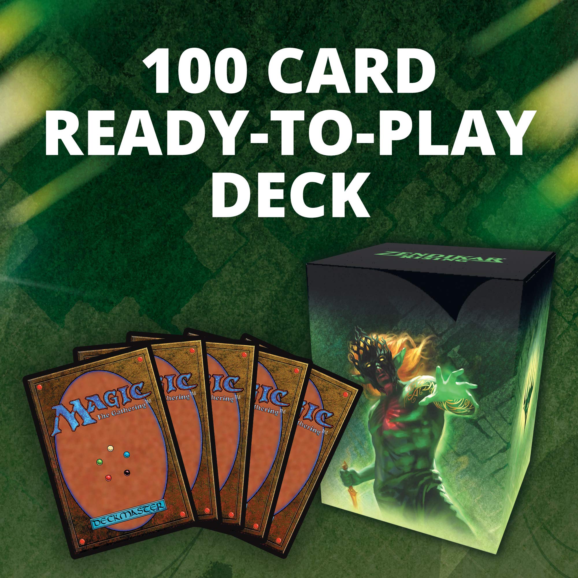 Magic: The Gathering Land Wrath deck box keeps 100 sleeved cards organized.