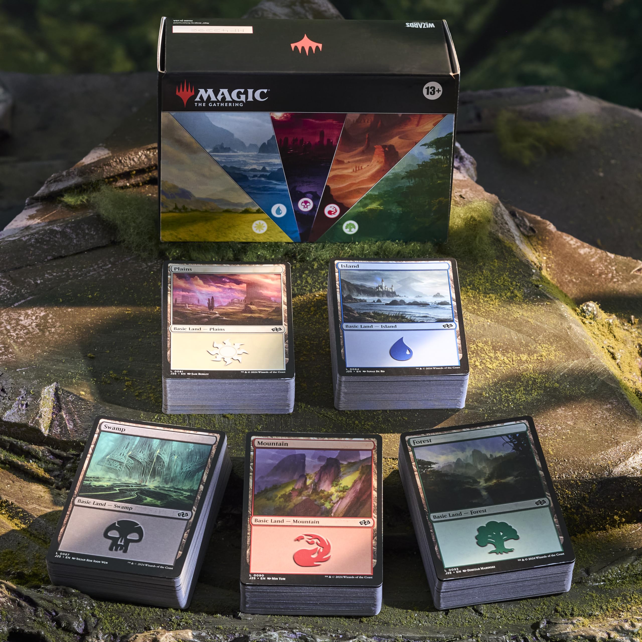 Magic: The Gathering Islands lands with blue mana for flexible strategies.