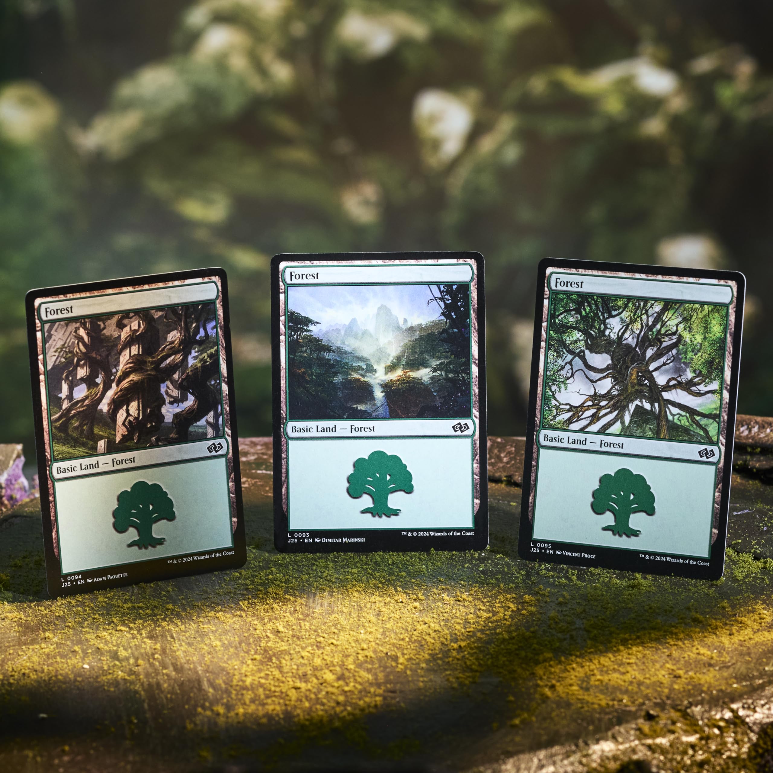 Magic: The Gathering Swamps lands with black mana for control-heavy plays.