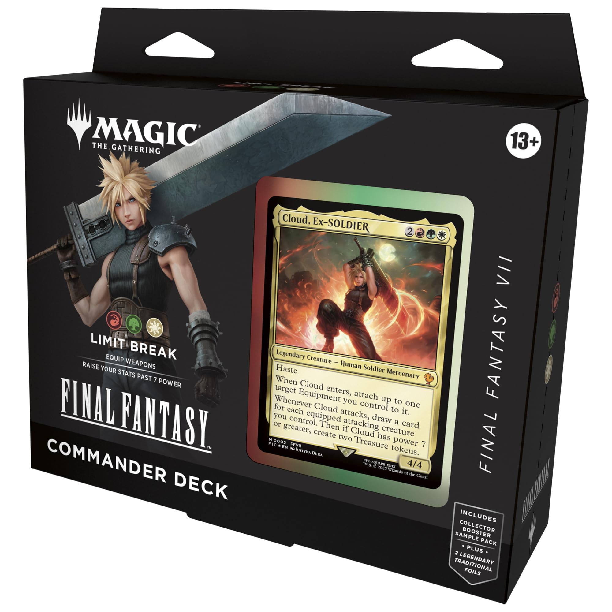 Magic: The Gathering Limit Break FFVII deck art highlights new theme cards for epic multiplayer battles.