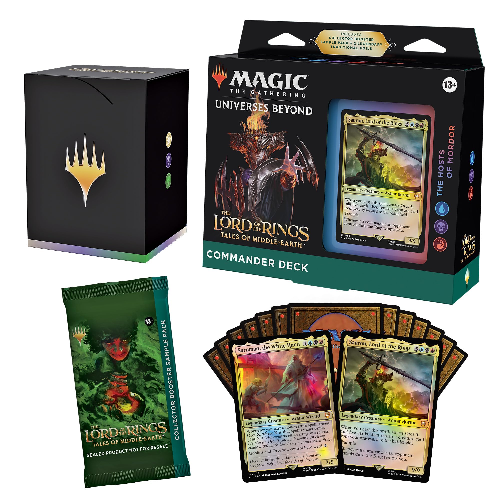 Magic: The Gathering The Lords of Middle-earth Hosts of Mordor deck ready to play out of the box.