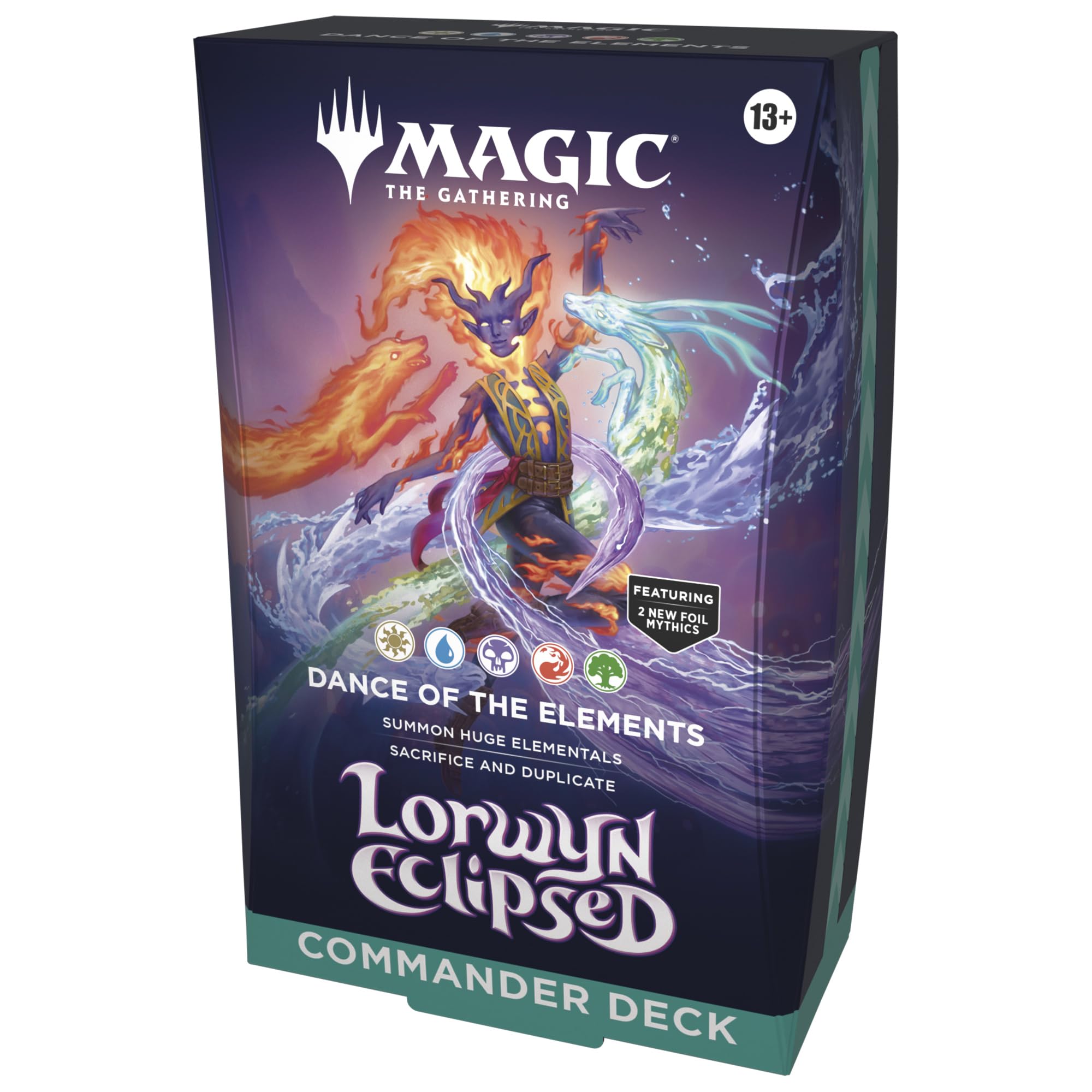 Magic: The Gathering Lorwyn Eclipsed deck box and cards for Commander play