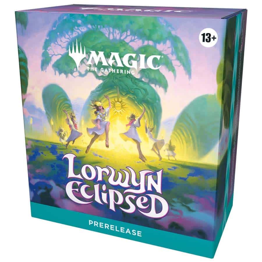 Magic: The Gathering Lorwyn Eclipsed prerelease kit with six play packs for exciting drafting sessions