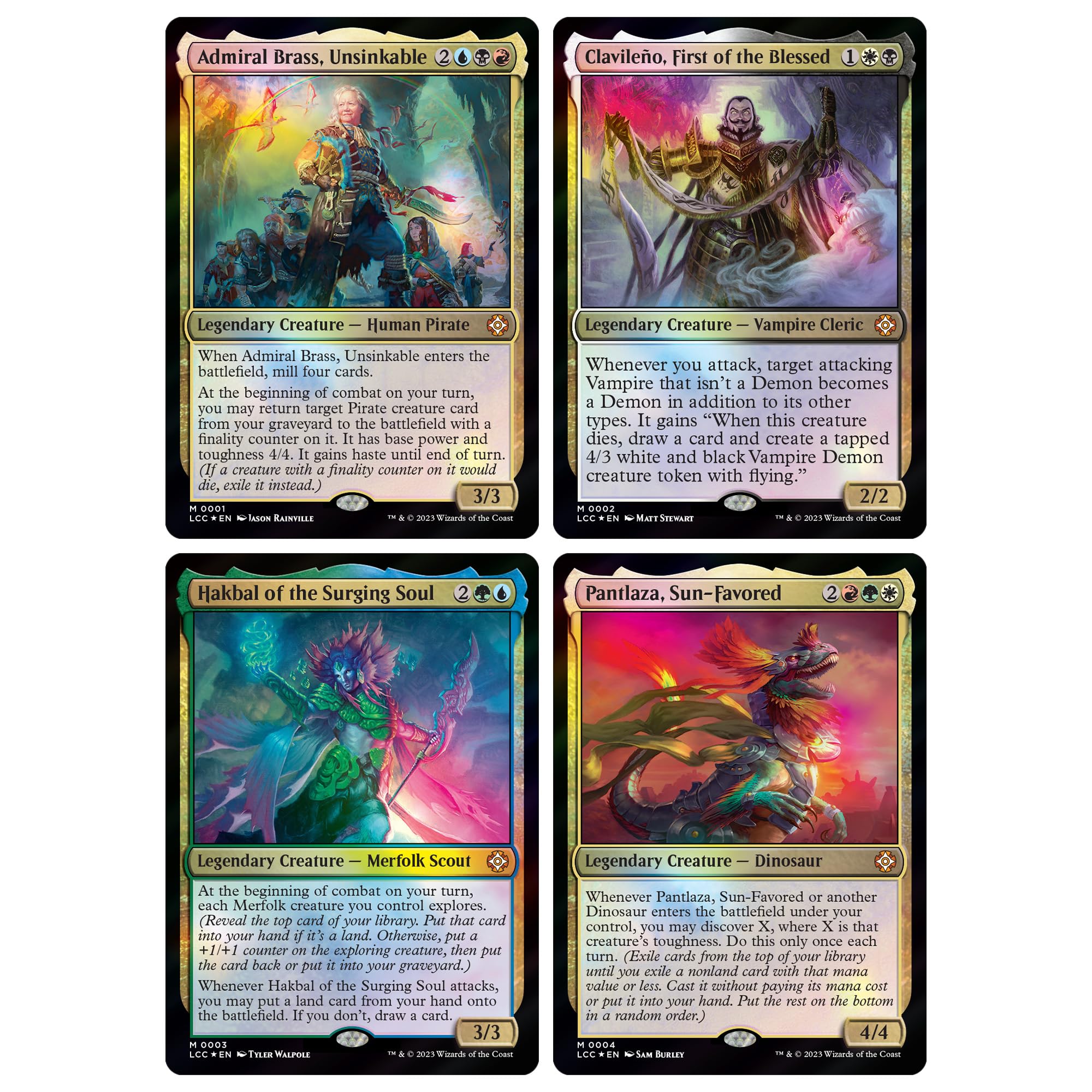 Magic The Gathering Lost Caverns Ixalan foil-etched Display Commander centerpiece