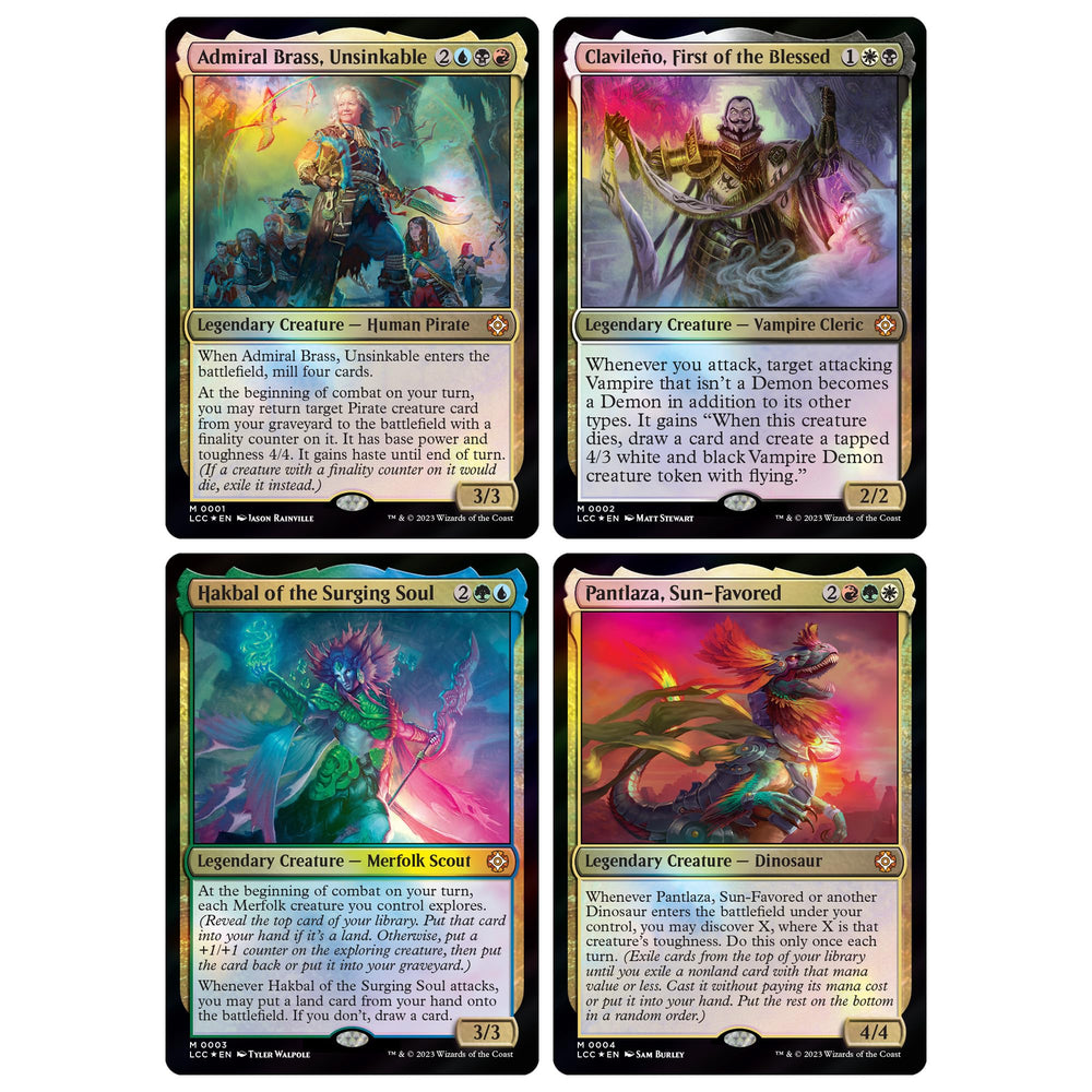 Magic The Gathering Lost Caverns Ixalan foil-etched Display Commander centerpiece