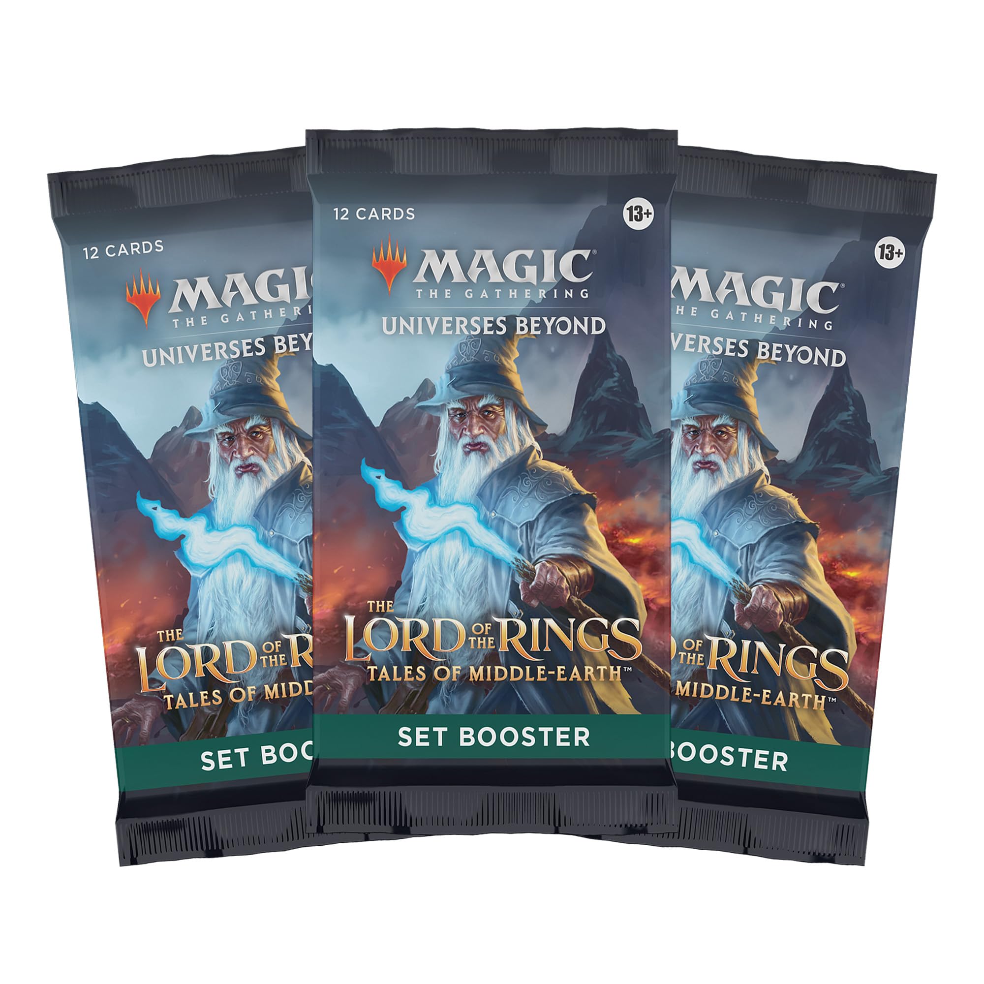 Magic: The Gathering borderless scene card in the LotR box