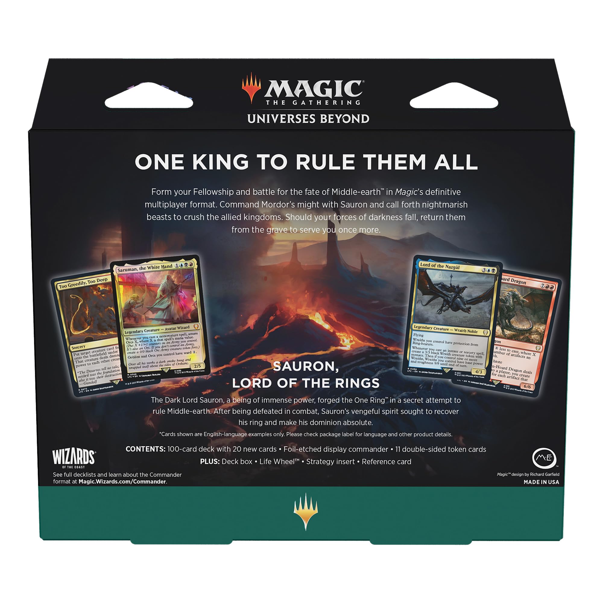 Magic: The Gathering deck box holds 100 sleeved cards neatly.