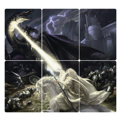 Magic: The Gathering display easel showcasing Scene and Art Cards
