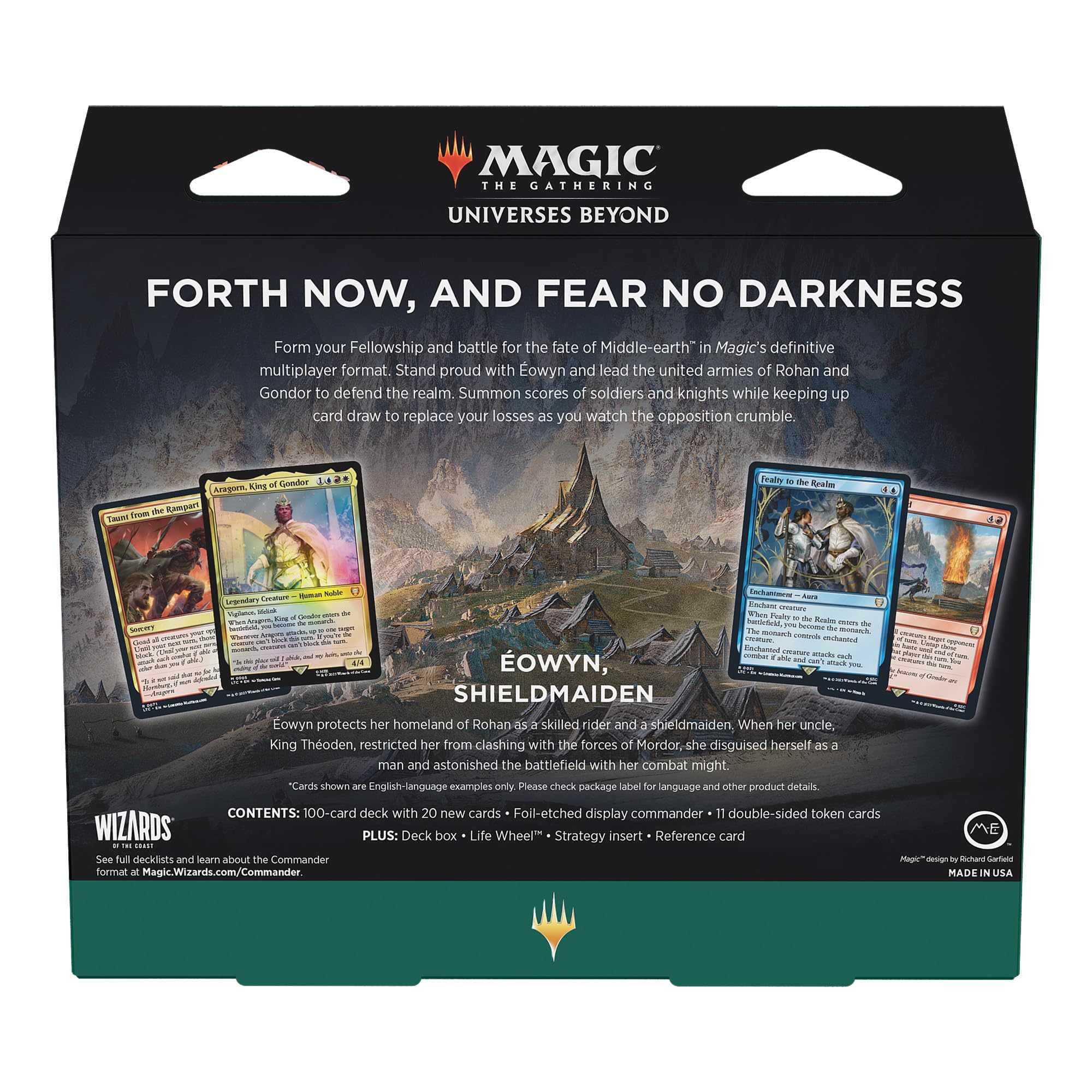 Magic: The Gathering double-sided tokens for counters and gameplay.