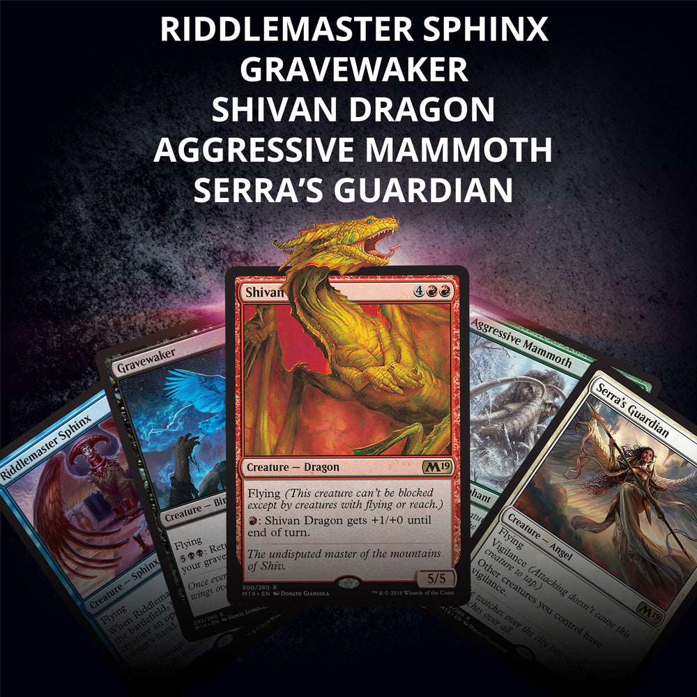 Magic: The Gathering M19 125-card collection offers diverse options for builds.