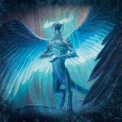 Magic: The Gathering M21 foil basic land close-up.