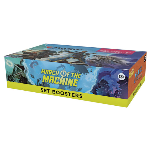 Magic: The Gathering March of the Machine booster contents show per-pack cards and surprises