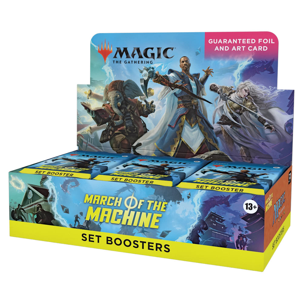 Magic: The Gathering March of the Machine booster box with 30 packs for varied MTG gameplay