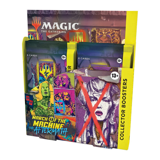 Magic: The Gathering Aftermath booster box cover, premium collector experience for MTG fans.