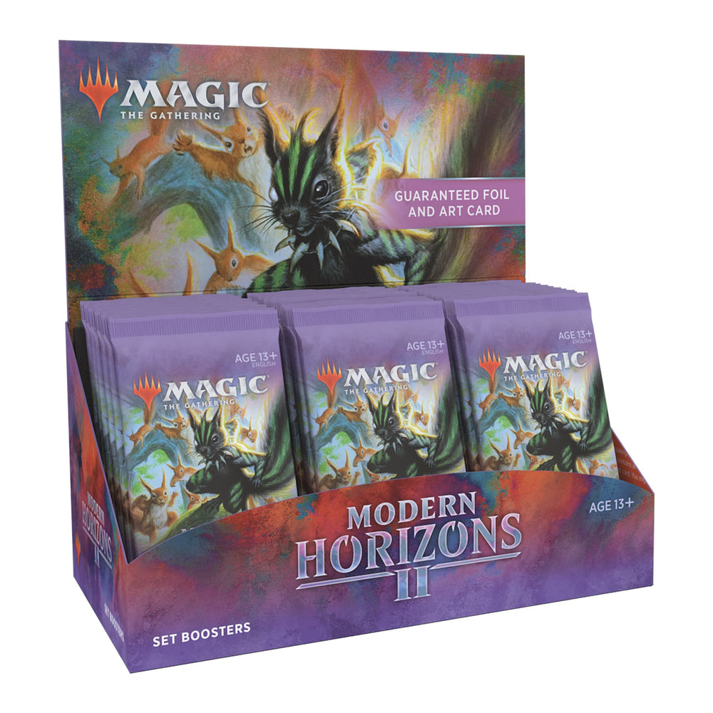 Magic: The Gathering MH2 booster pack close-up highlighting individual boosters