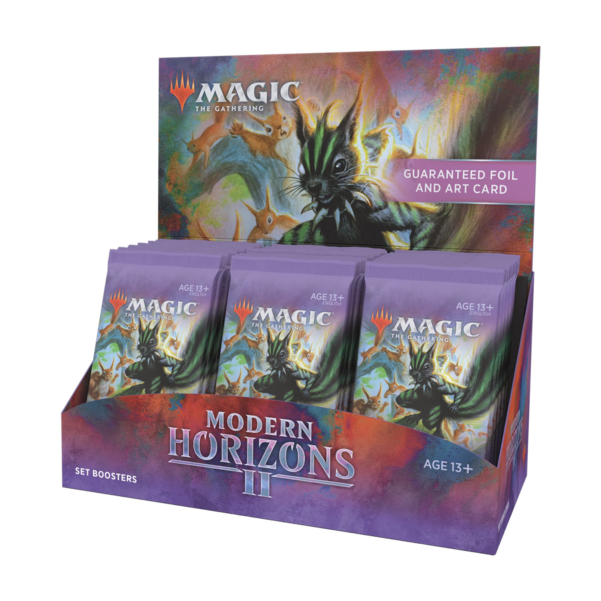 Magic: The Gathering MH2 booster box front view with 30 packs for thrilling openings