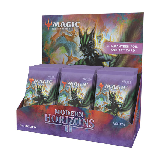 Magic: The Gathering MH2 booster box front view with 30 packs for thrilling openings