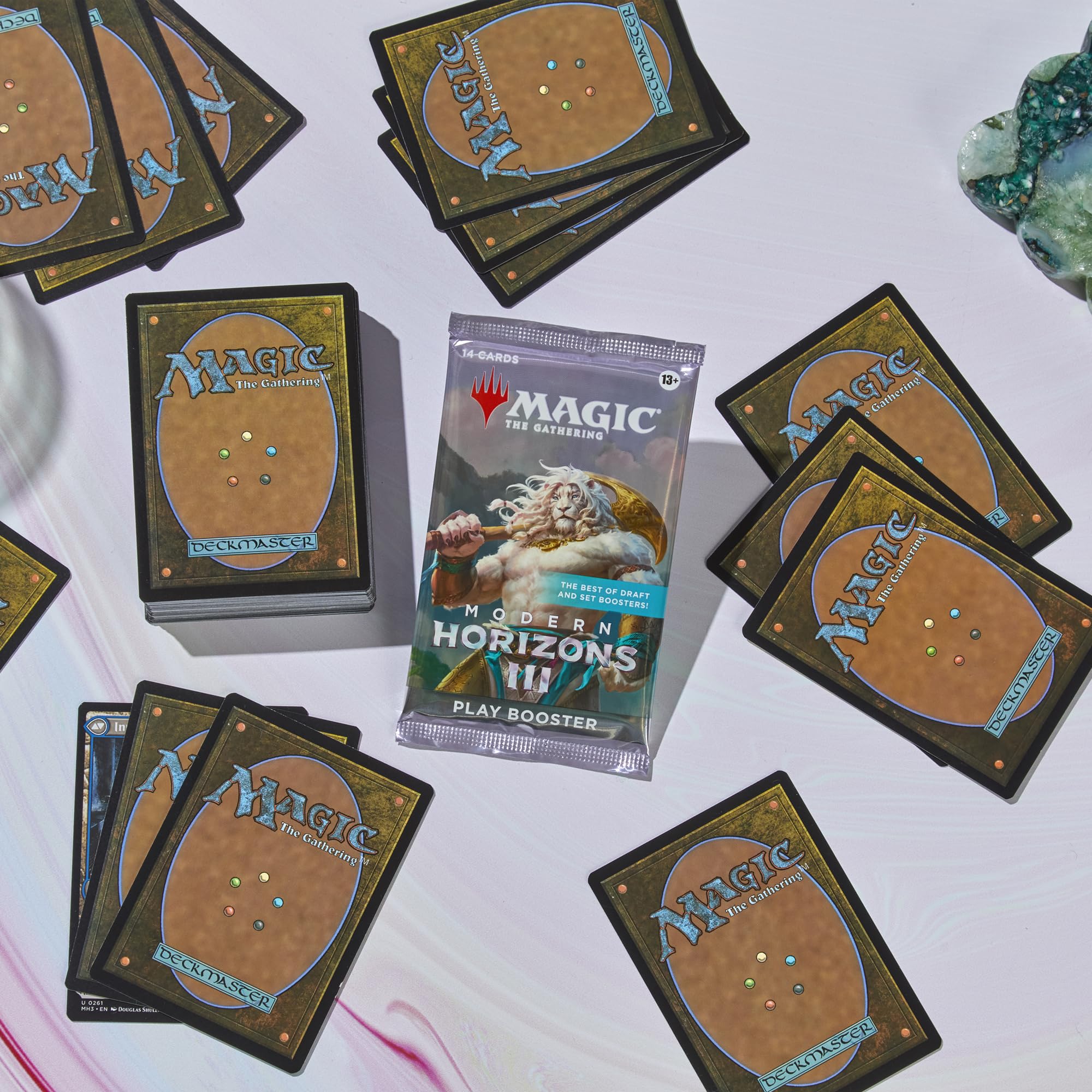 Magic: The Gathering Modern Horizons 3 foil borderless fetch land glimpse.