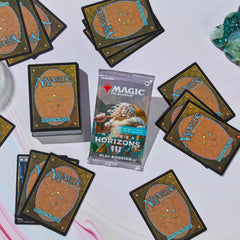 Magic: The Gathering Modern Horizons 3 foil borderless fetch land glimpse.