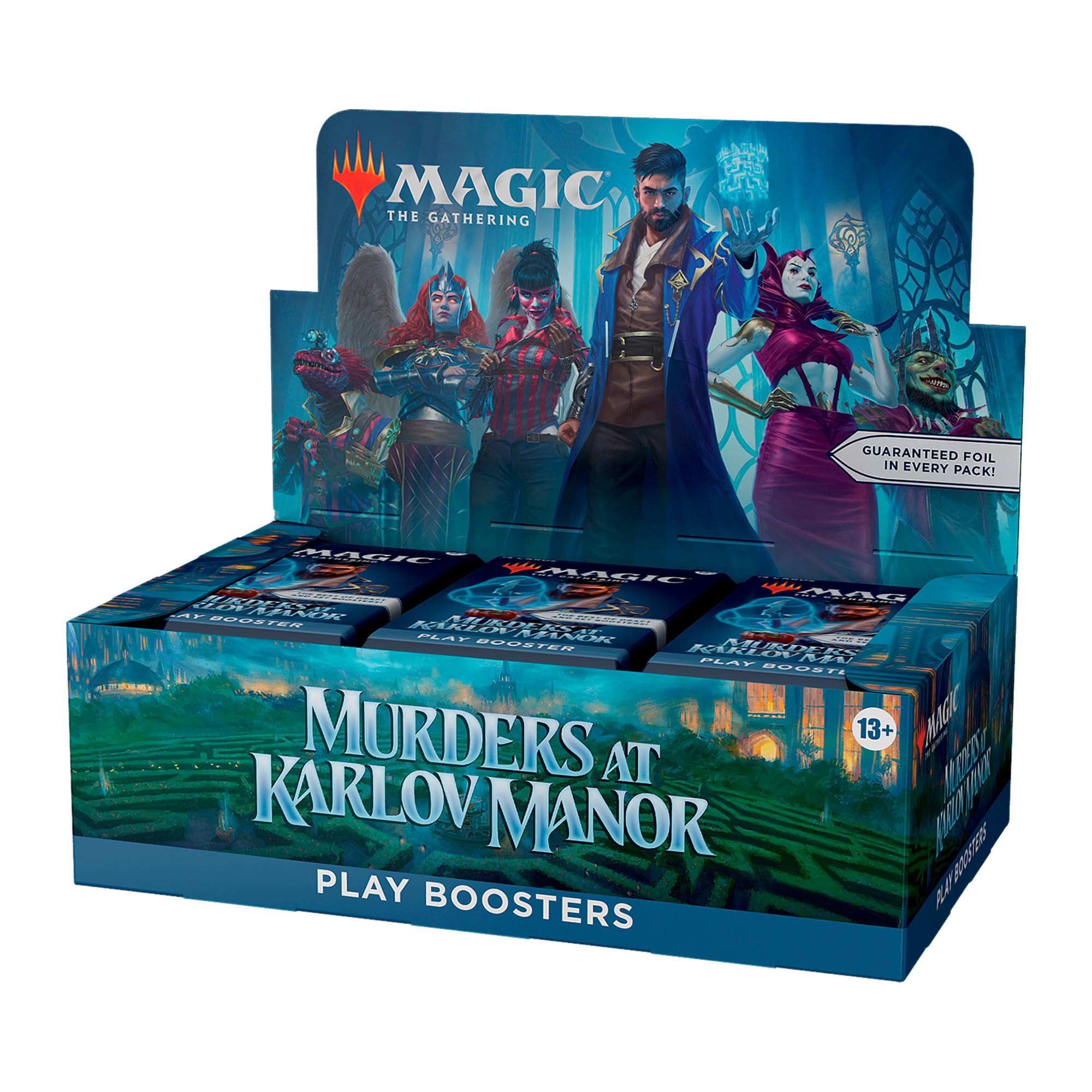 Magic: The Gathering Murders at Karlov Manor box front, ideal for collectors and draft night planning.