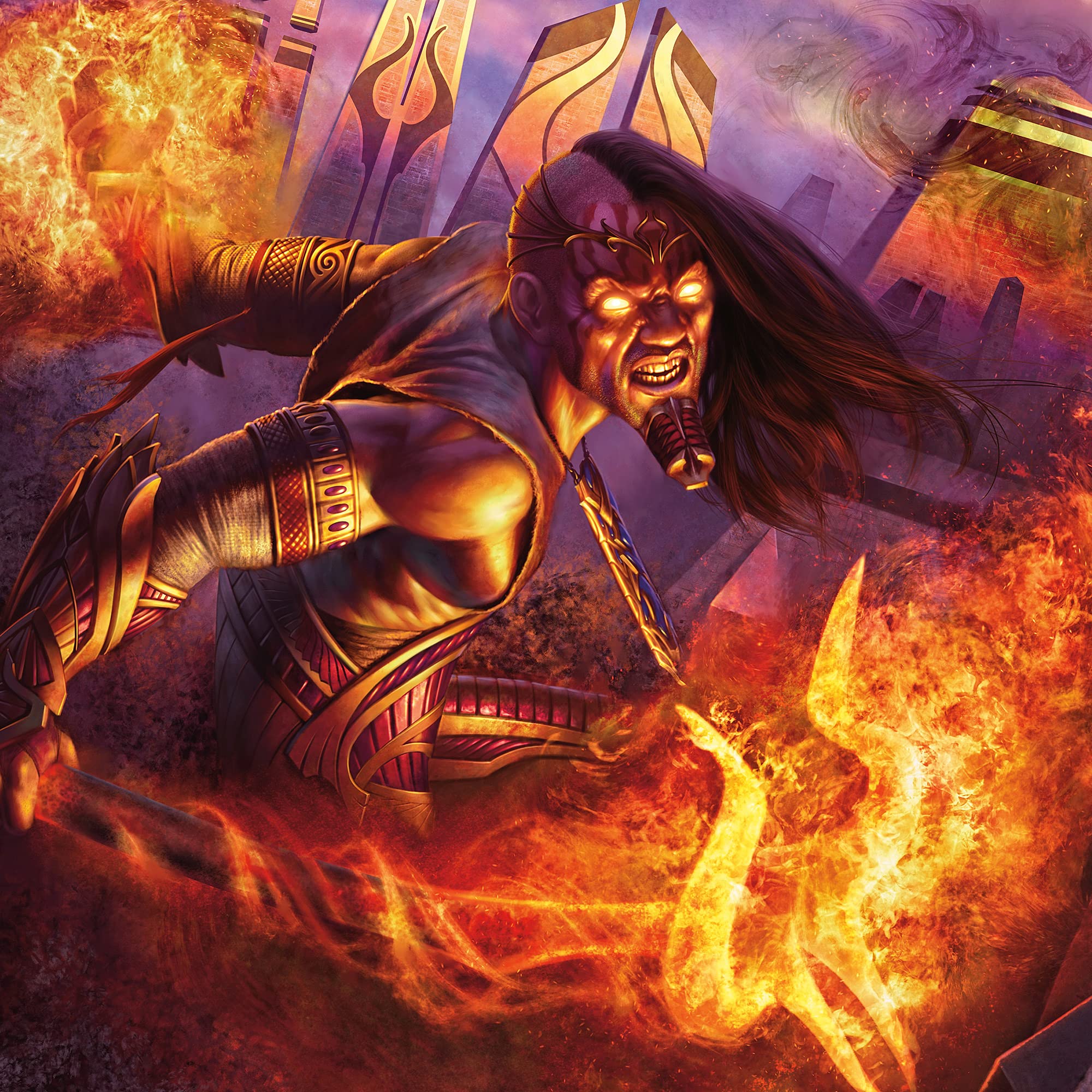 Magic: The Gathering Pioneer Challenger Deck 2021 Mono Red Burn action-ready on the table