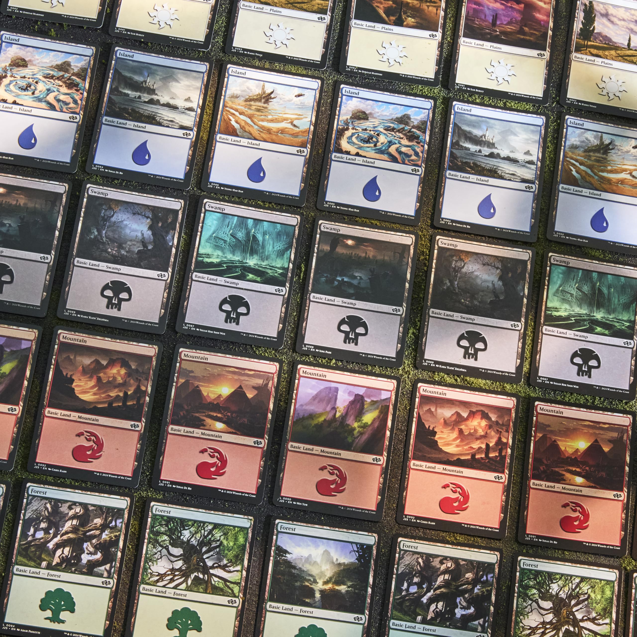 Magic: The Gathering planes artwork variants showcase diverse card art collection.