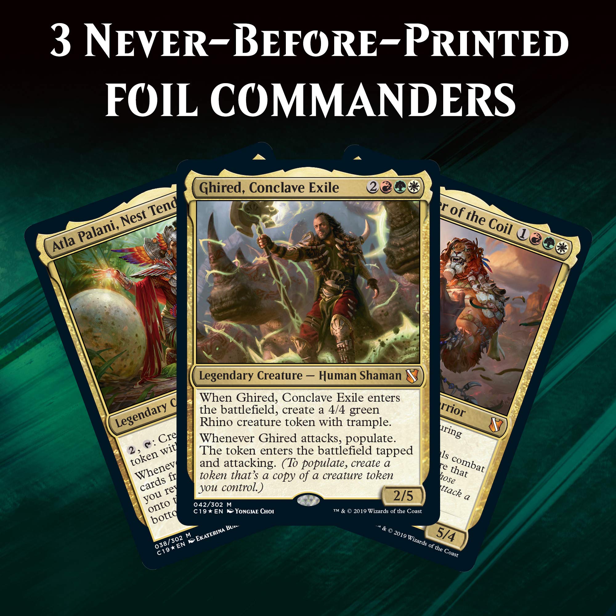 Magic: The Gathering Primal Genesis dragons and rhinos dominate the battlefield in commander play.