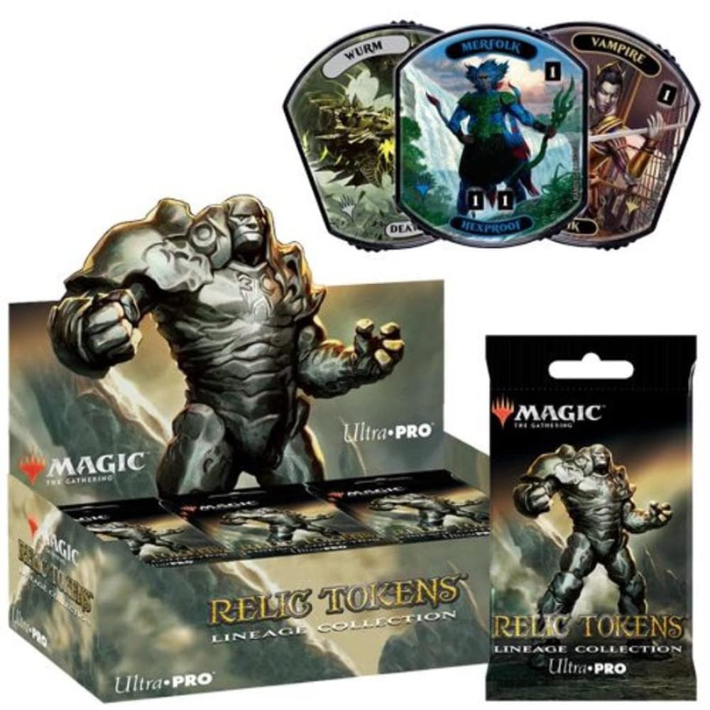 Magic: The Gathering Relic Tokens Lineage Collection—front view with rotating dials for easy tracking