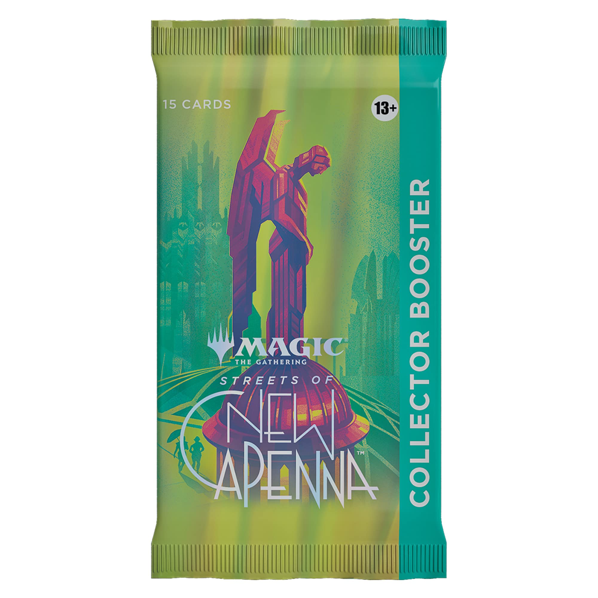 Magic: The Gathering Streets of New Capenna Collector Booster pack with 15 cards and foil options