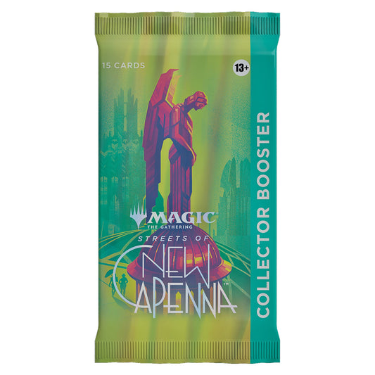 Magic: The Gathering Streets of New Capenna Collector Booster pack with 15 cards and foil options