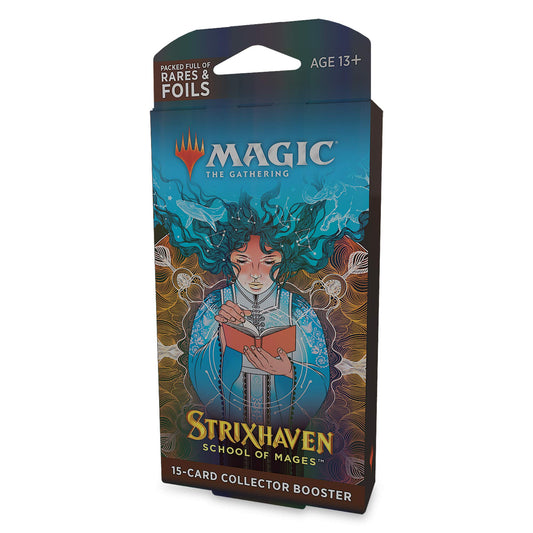 Magic: The Gathering Strixhaven Collector Booster Pack front view highlighting premium artwork