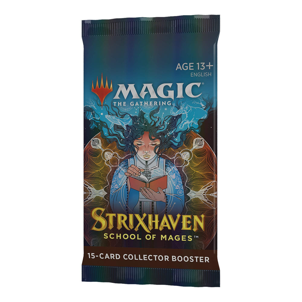 Magic: The Gathering Strixhaven booster interior displays diverse card mix for collectors